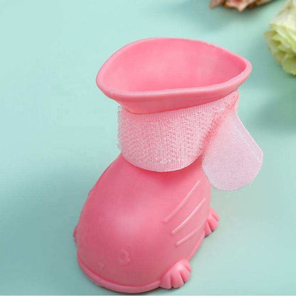 Waterproof Silicone Non-Slip Dog 4 Piece Rain Boots - Purrfect Pet Haven