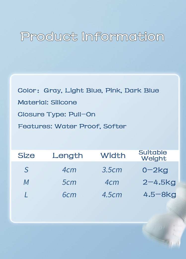 Waterproof Silicone Non-Slip Dog 4 Piece Rain Boots - Purrfect Pet Haven