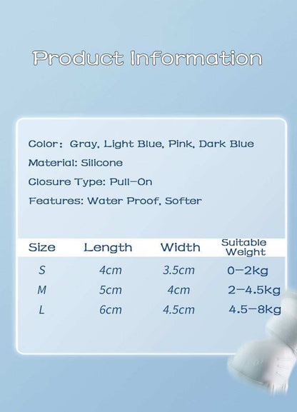 Waterproof Silicone Non-Slip Dog 4 Piece Rain Boots - Purrfect Pet Haven