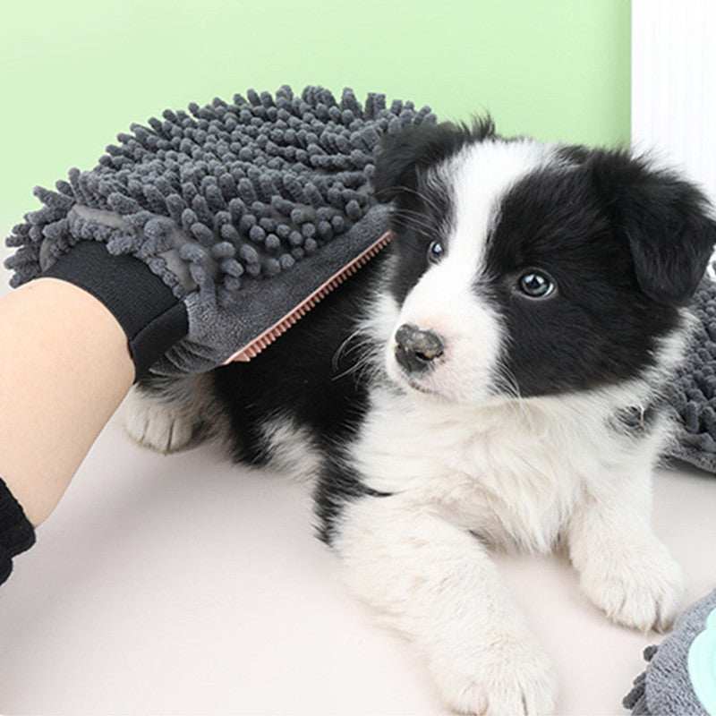 Pet Bathing Brush 2-in-1 Dog and Cat Grooming Glove - Purrfect Pet Haven