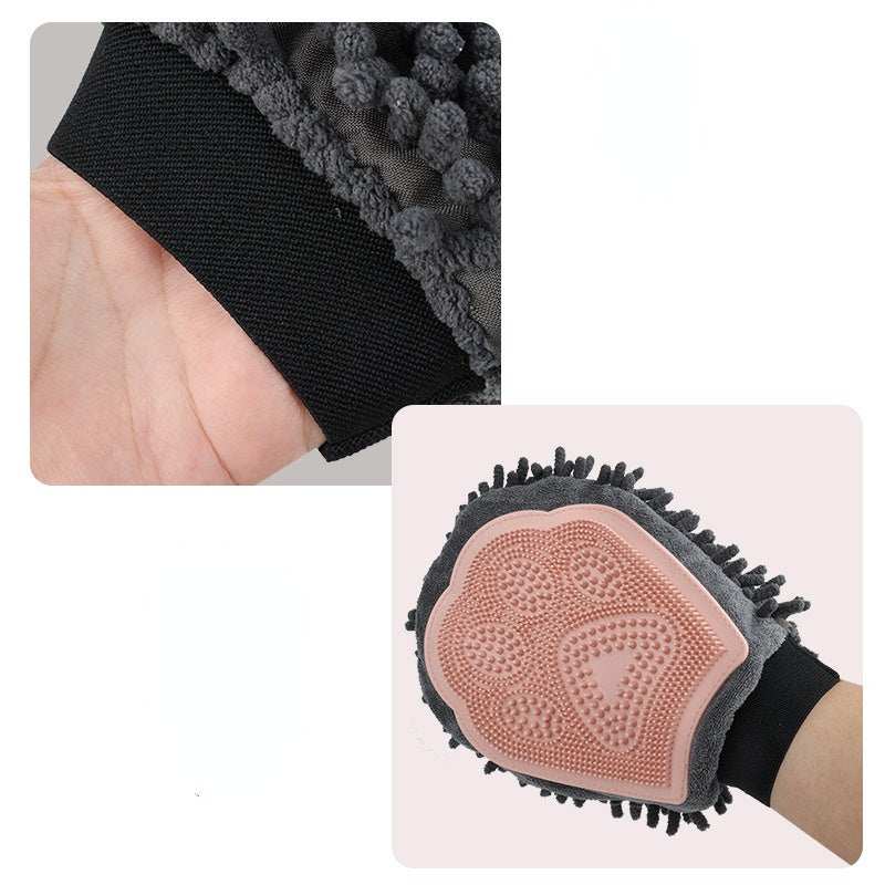 Pet Bathing Brush 2-in-1 Dog and Cat Grooming Glove - Purrfect Pet Haven