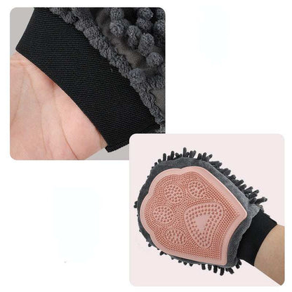 Pet Bathing Brush 2-in-1 Dog and Cat Grooming Glove - Purrfect Pet Haven