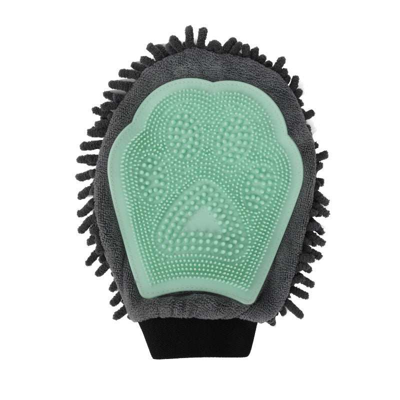 Pet Bathing Brush 2-in-1 Dog and Cat Grooming Glove - Purrfect Pet Haven