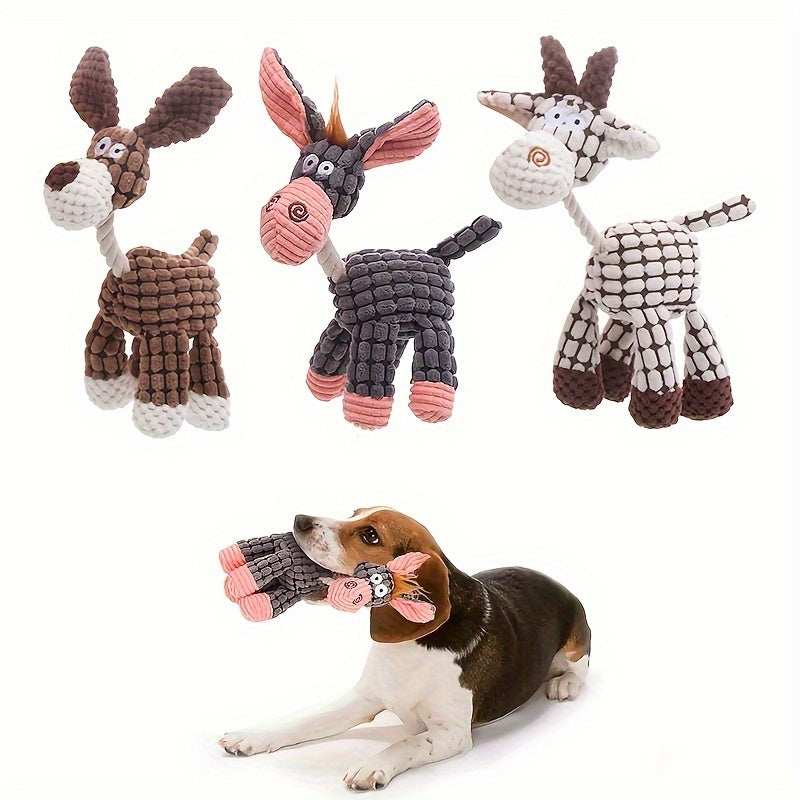 Soft Durable Stuffed Animal Plush Dog Chew Squeaky Toy - Purrfect Pet Haven