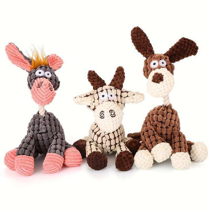 Soft Durable Stuffed Animal Plush Dog Chew Squeaky Toy - Purrfect Pet Haven