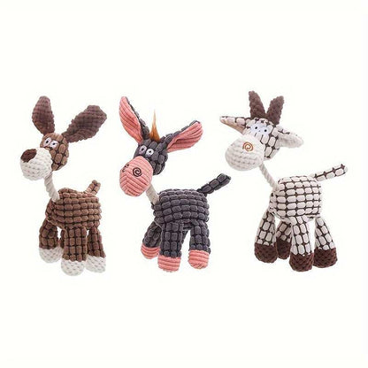 Soft Durable Stuffed Animal Plush Dog Chew Squeaky Toy - Purrfect Pet Haven