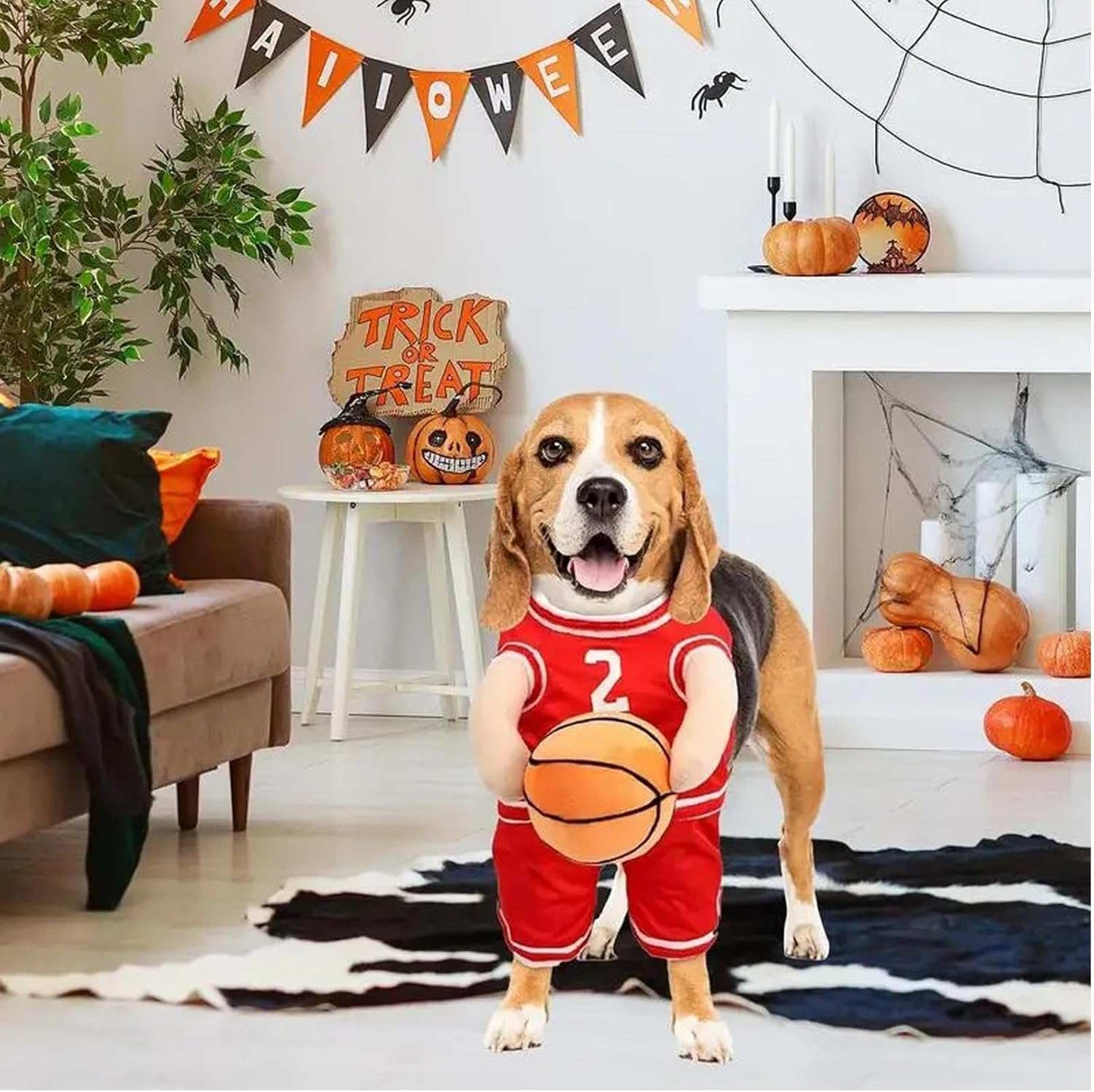 Dog Halloween Costume Basketball Player Jersey - Purrfect Pet Haven