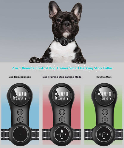 Multiple Training Modes Smart 3-in-1 Dog Trainer Bark Stopper - Purrfect Pet Haven