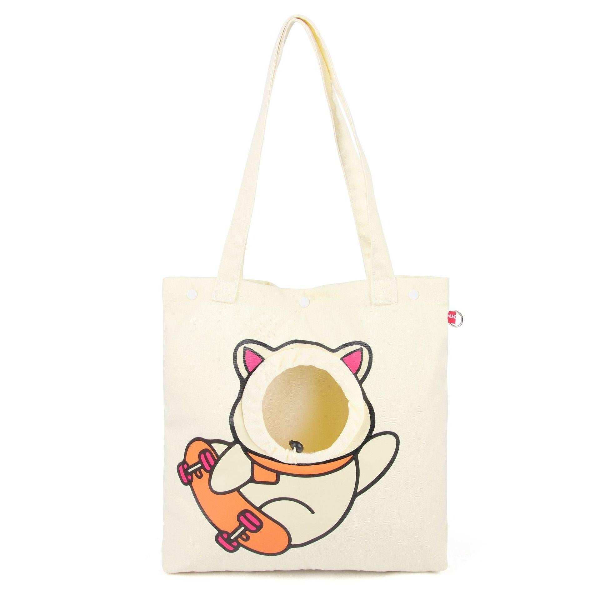 Cute Open Hole Cat Carrier Canvas Tote - Purrfect Pet Haven