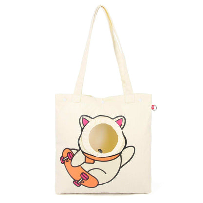 Cute Open Hole Cat Carrier Canvas Tote - Purrfect Pet Haven