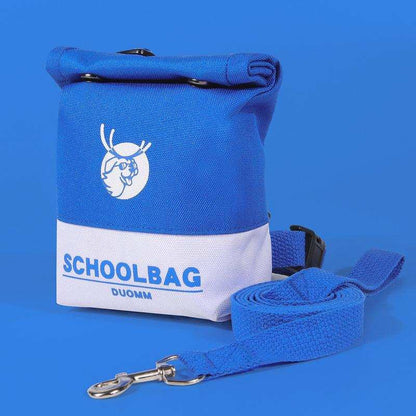 Cute Schoolbag Dog Treat Backpack Bag with Leash - Purrfect Pet Haven