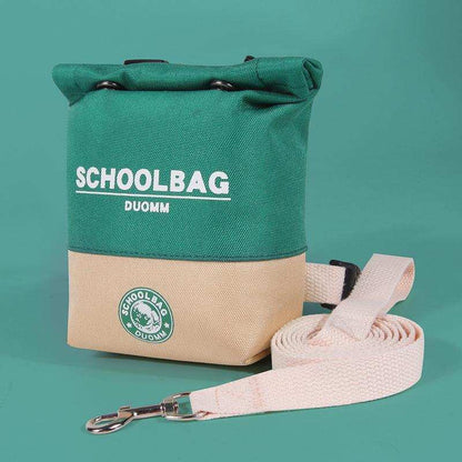 Cute Schoolbag Dog Treat Backpack Bag with Leash - Purrfect Pet Haven