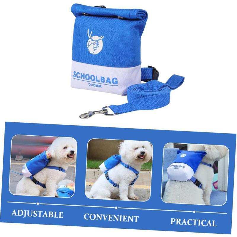 Cute Schoolbag Dog Treat Backpack Bag with Leash - Purrfect Pet Haven