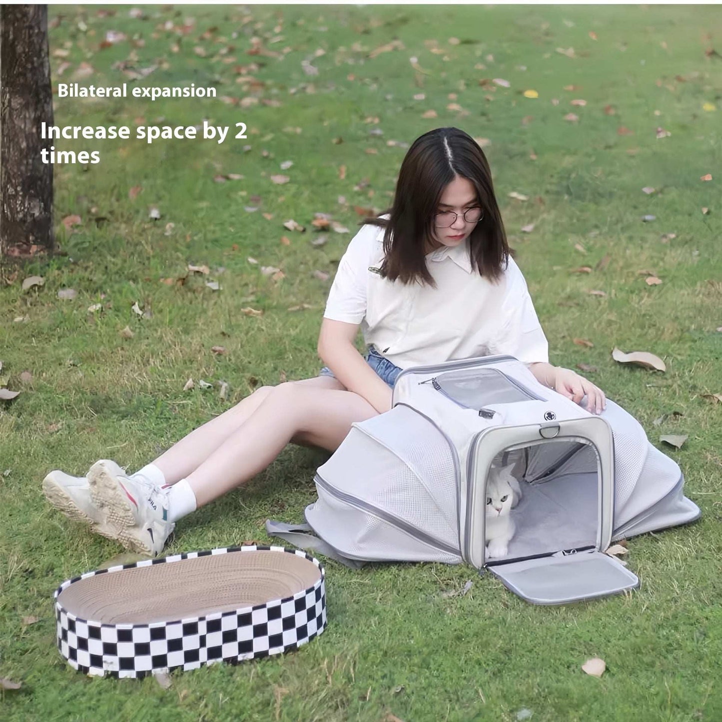 Portable Pet Carrier for Cats and Small Dogs - Breathable Travel Backpack - Purrfect Pet Haven