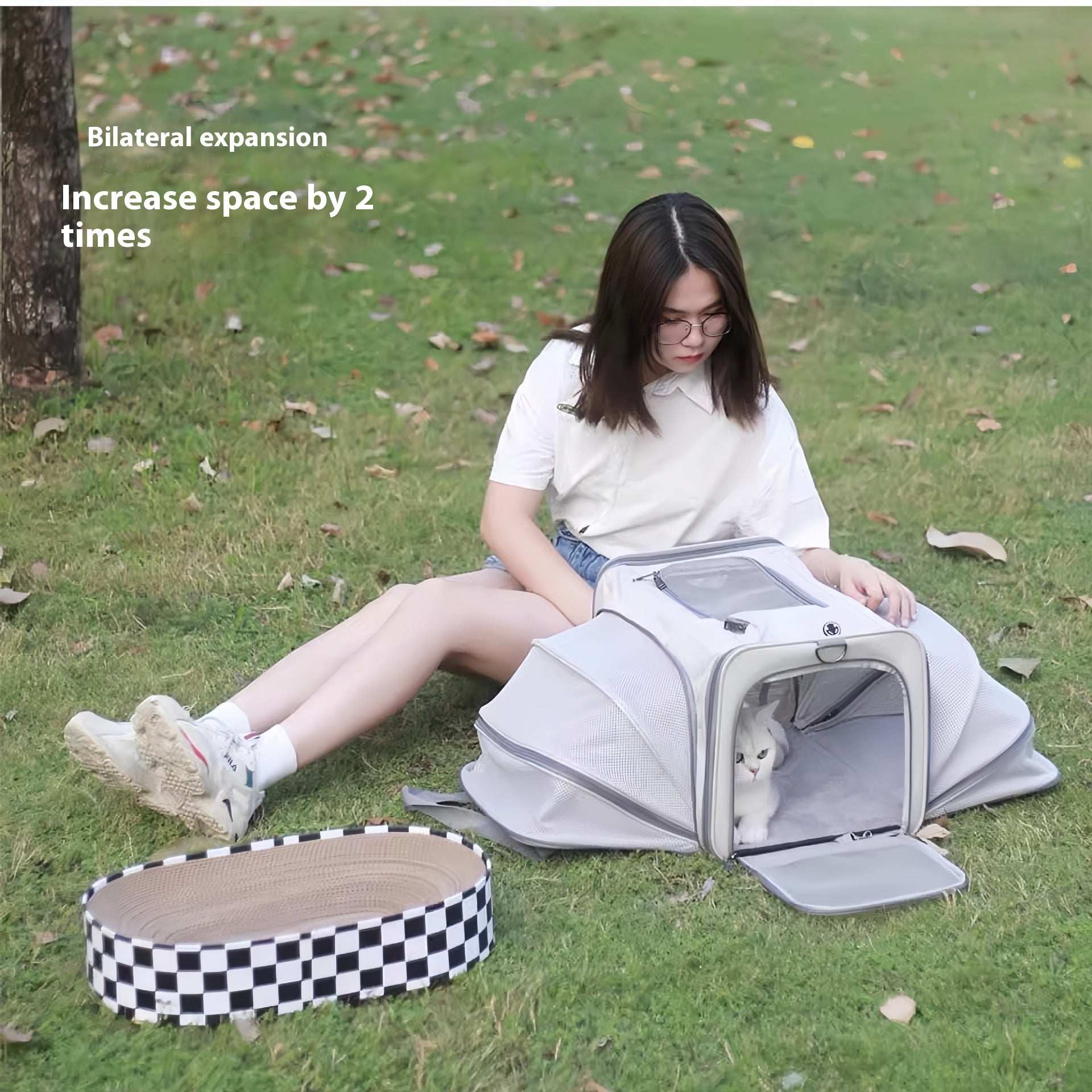 Portable Pet Carrier for Cats and Small Dogs - Breathable Travel Backpack - Purrfect Pet Haven