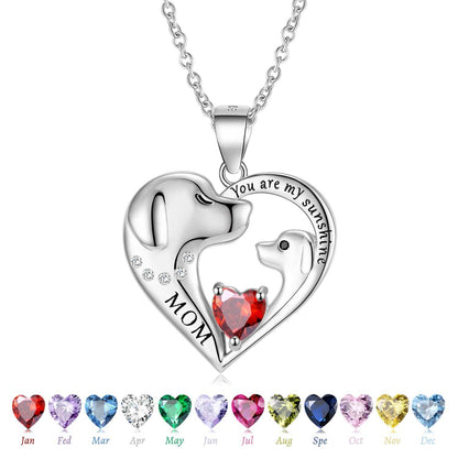 S925 Sterling Silver Cute Dog Necklace Mother's Day Series Sweater Chain - Purrfect Pet Haven