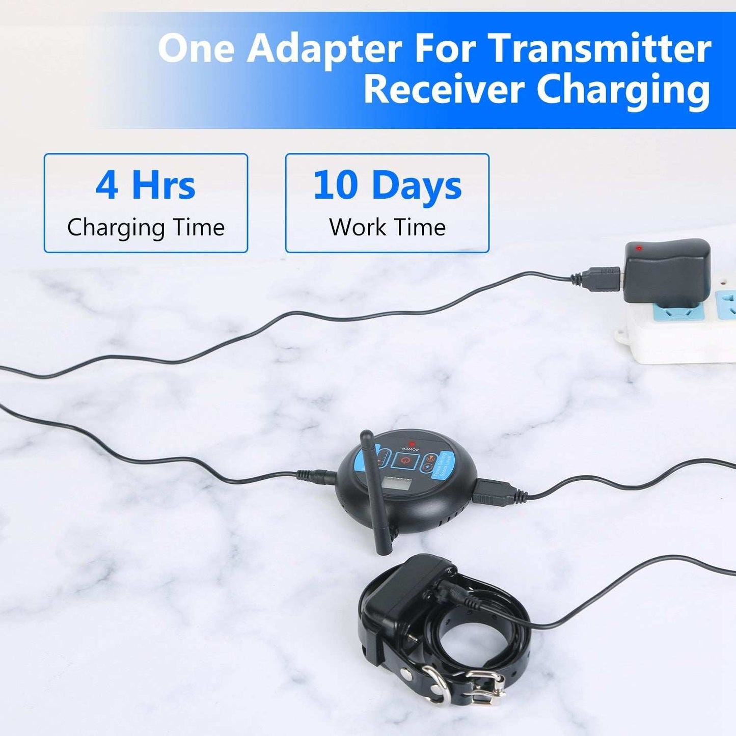 Wireless Electric Dog Fence Pet Shock Boundary Containment System Electric Training Collar For Small Medium Large Dogs - Purrfect Pet Haven