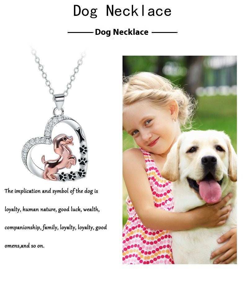 Love Pendant Pet Dog Dog Necklace Female - Purrfect Pet Haven