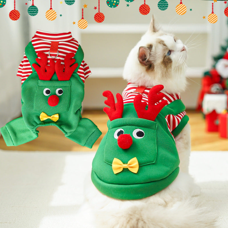 Christmas Reindeer Pet Costume - Dog & Cat Holiday Outfit - Purrfect Pet Haven