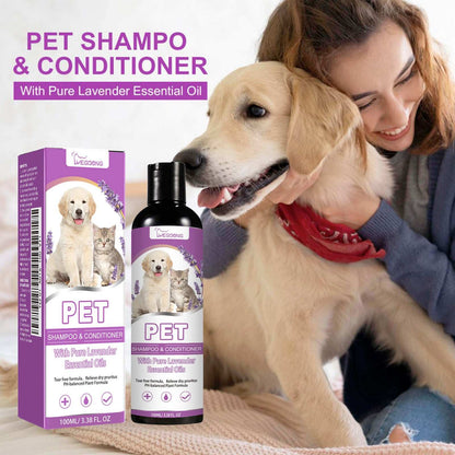Pet Shampoo & Conditioner with Pure Lavender Essential Oils - Purrfect Pet Haven