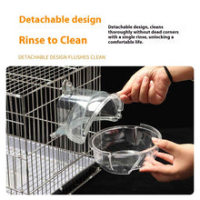 Bird Bath Tub Transparent - Plug-in Parrot Bathing Bowl Cage Accessory