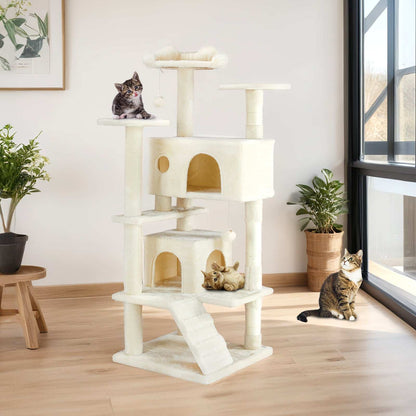 Multi Functional Cat Treehouse Cat Climbing Frame - Purrfect Pet Haven