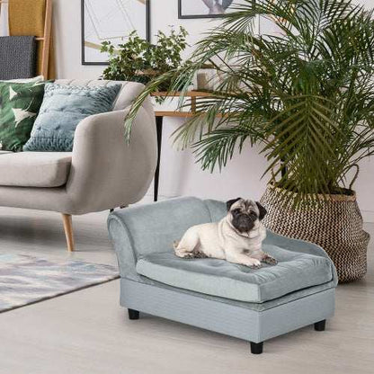 Luxury Small Dog Bed - Hidden Storage - Purrfect Pet Haven