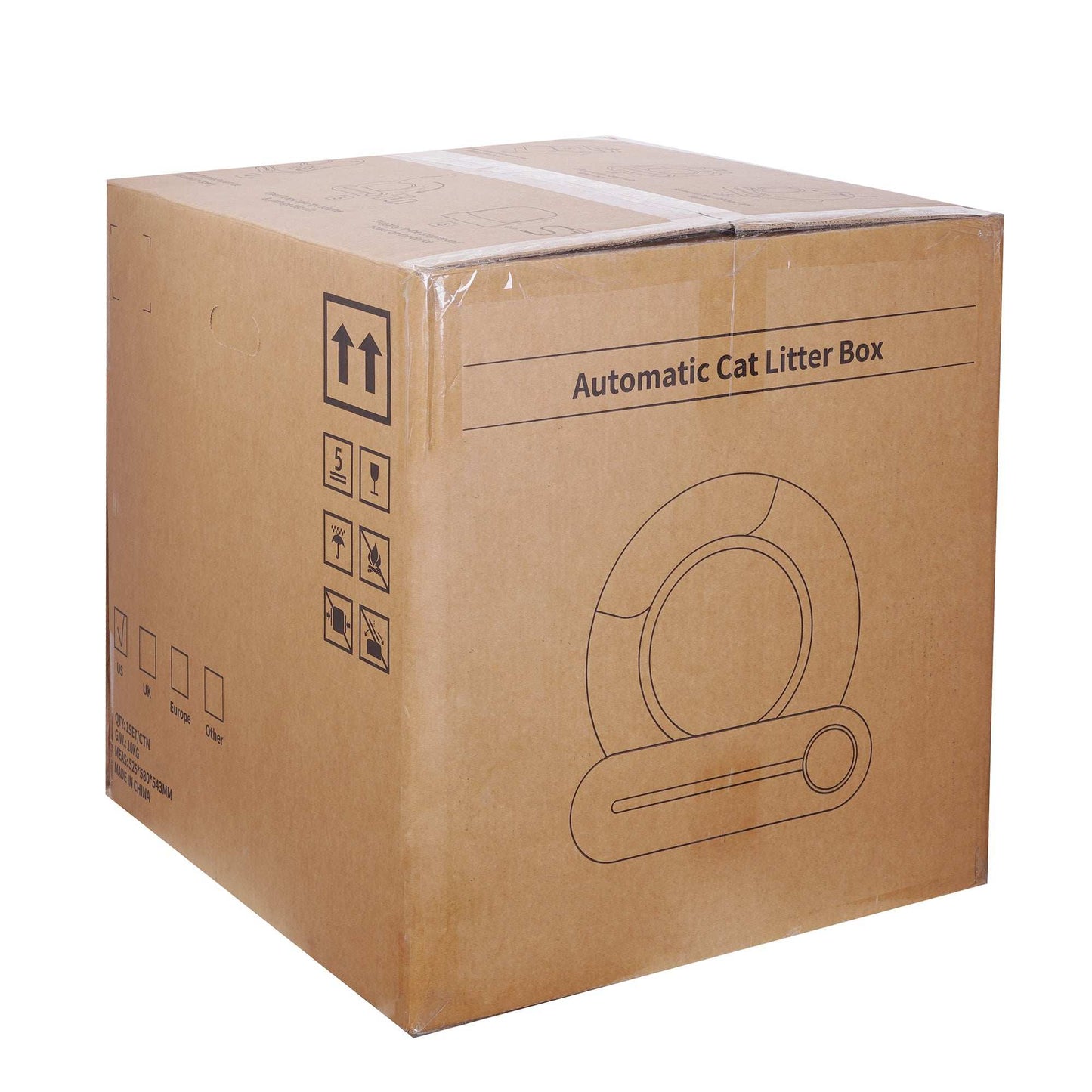 Self-cleaning Litter Box, Automatic Scooping And Deodorization, App Control Supports 2.4G WiFi, Intelligent Automatic Litter Box With Padding - Purrfect Pet Haven