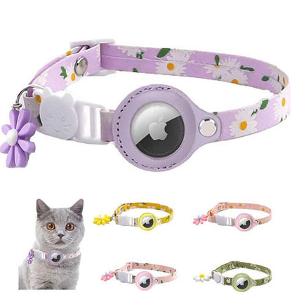 Apple Air Tag Tracker Protective Cover Anti-missing Pet Positioning Reflective Cat Collar - Purrfect Pet Haven