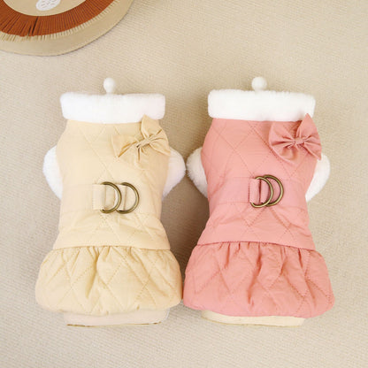 Butterfly Dreams Dress - Small Dog Cotton-Padded Outfit - Purrfect Pet Haven