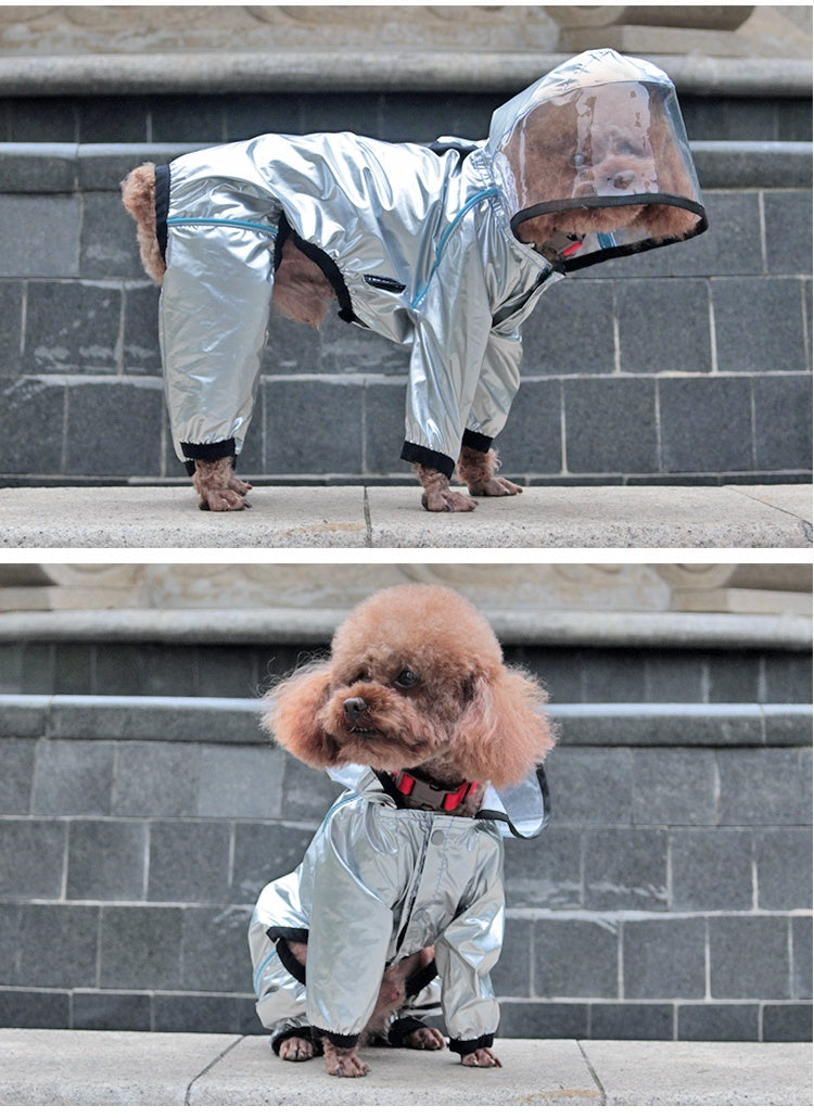 Full-Cover Dog Raincoat - Waterproof Four-Leg Design - Purrfect Pet Haven