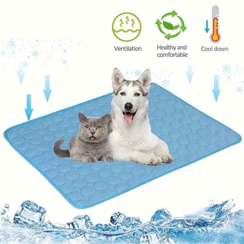 Dog Cooling Mat Summer Pets Cold Bed Extra Large For Small Big Dogs - Purrfect Pet Haven