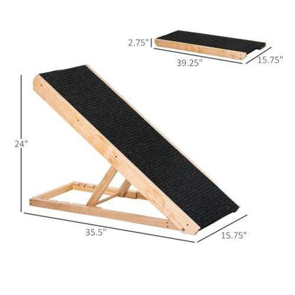 Elevated Pet Ramp - Height Adjustable Foldable - Purrfect Pet Haven