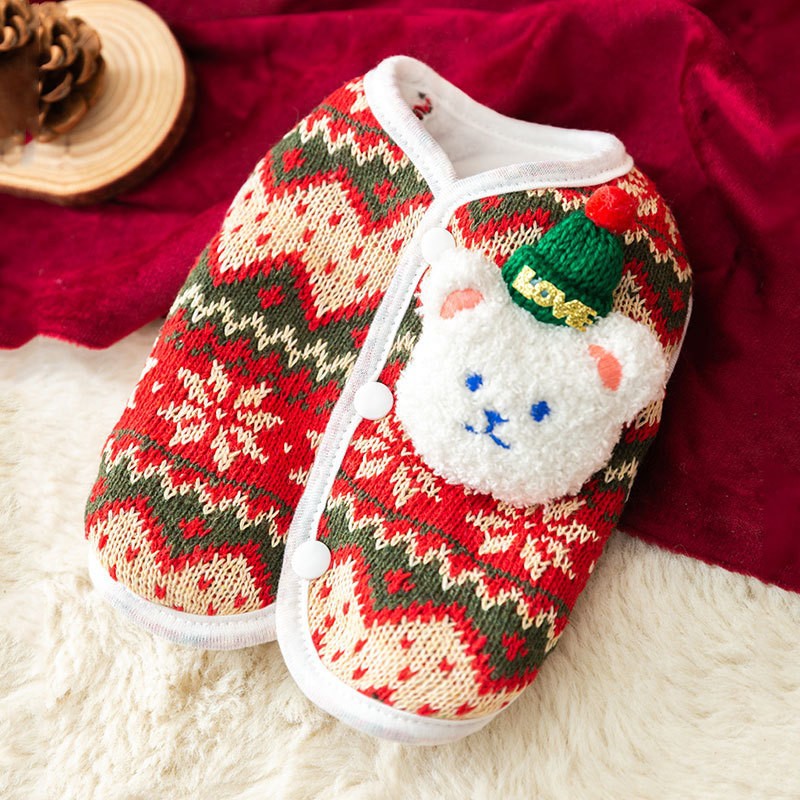 Bear Hugs Sweater - Small Dog Winter Warm Coat - Purrfect Pet Haven