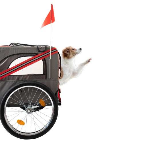 Outdoor Heavy Duty Foldable Utility Pet Stroller Dog Carriers Bicycle Trailer - Purrfect Pet Haven