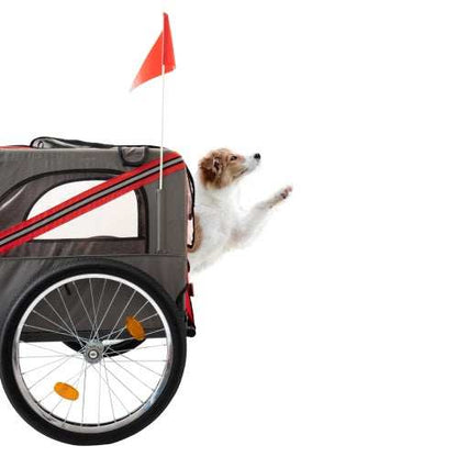 Outdoor Heavy Duty Foldable Utility Pet Stroller Dog Carriers Bicycle Trailer - Purrfect Pet Haven