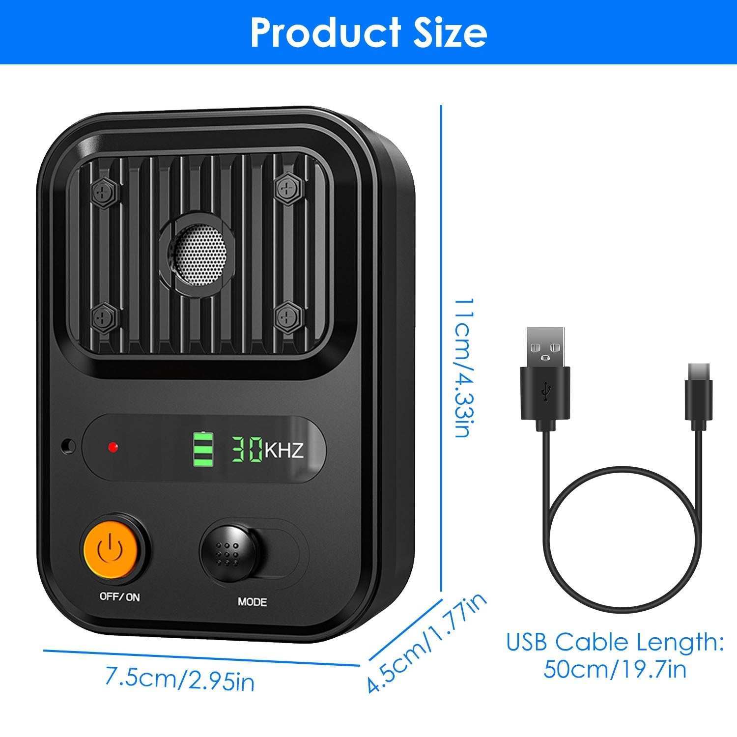 Anti Barking Device For Dogs - Rechargeable Ultrasonic Control - Purrfect Pet Haven