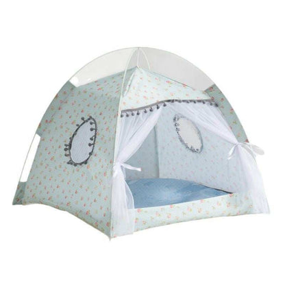Portable Cat Tent Nest with Summer Bug Screen - Purrfect Pet Haven