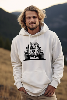 Jeep Autzen Golden Retriever Hoodie - Dog Lover Sweatshirt - Purrfect Pet Haven