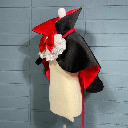 Vampire Cloak Pet Costume - Dramatic Halloween Windbreaker Cape - Purrfect Pet Haven