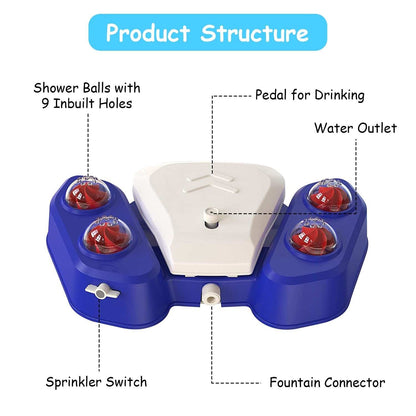 Smart Dog Water Fountain - Step-Activated Outdoor Sprinkler & Dispenser - Purrfect Pet Haven