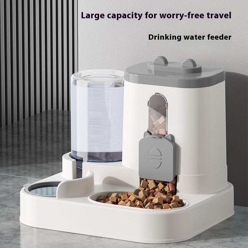 Pet Feeder Automatic Drinking Water Large Capacity Integrated - Purrfect Pet Haven