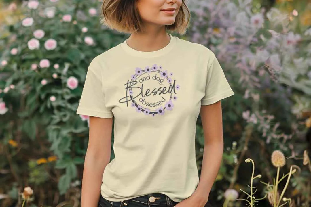 Comfort Colors T-Shirt - Blessed Dog Obsessed