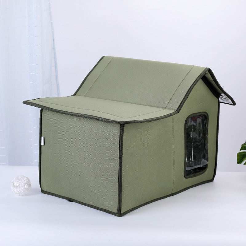 Rainproof And Windproof Portable Outdoor Cat House - Purrfect Pet Haven