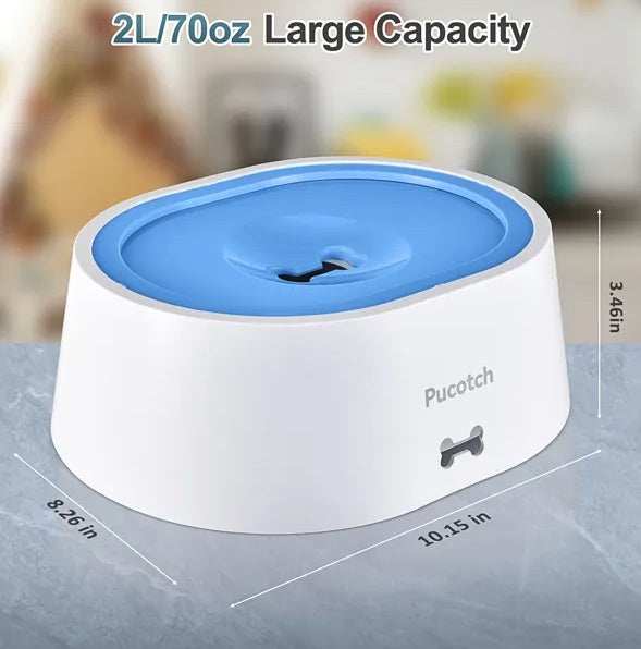 No Spill Dog Water Bowl - 2L Large - Purrfect Pet Haven