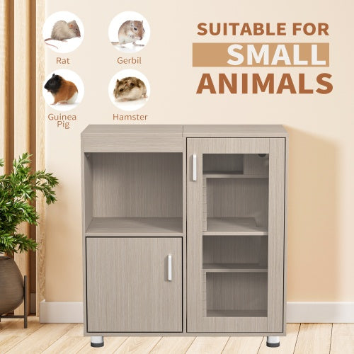 4-Tier Wooden Guinea Pig Cage - Multi-Level Habitat - Purrfect Pet Haven
