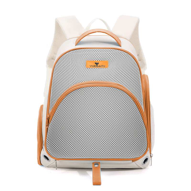 Double Shoulder Backpack Cat Bag Portable Foldable Pet Carrier - Purrfect Pet Haven