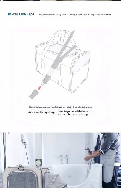 Portable Pet Carrier for Cats and Small Dogs - Breathable Travel Backpack - Purrfect Pet Haven