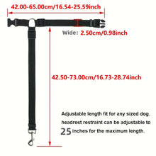 Adjustable Harness Solid Two-in-one Car BackSeat Pet Safety Belt Lead Leash - Purrfect Pet Haven