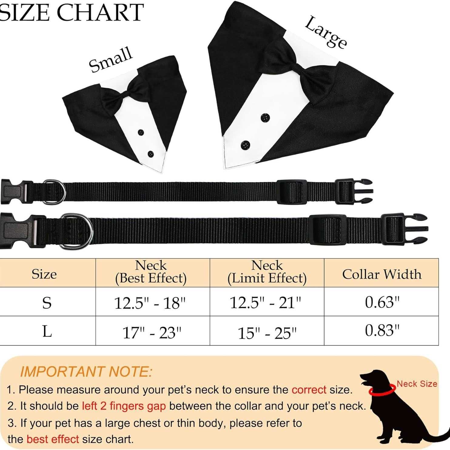 Dog Tuxedo Suit With Bow Tie And Bandana Adjustable Formal Costumes For Small, Medium, Large Dogs Perfect For Weddings Birthdays - Purrfect Pet Haven